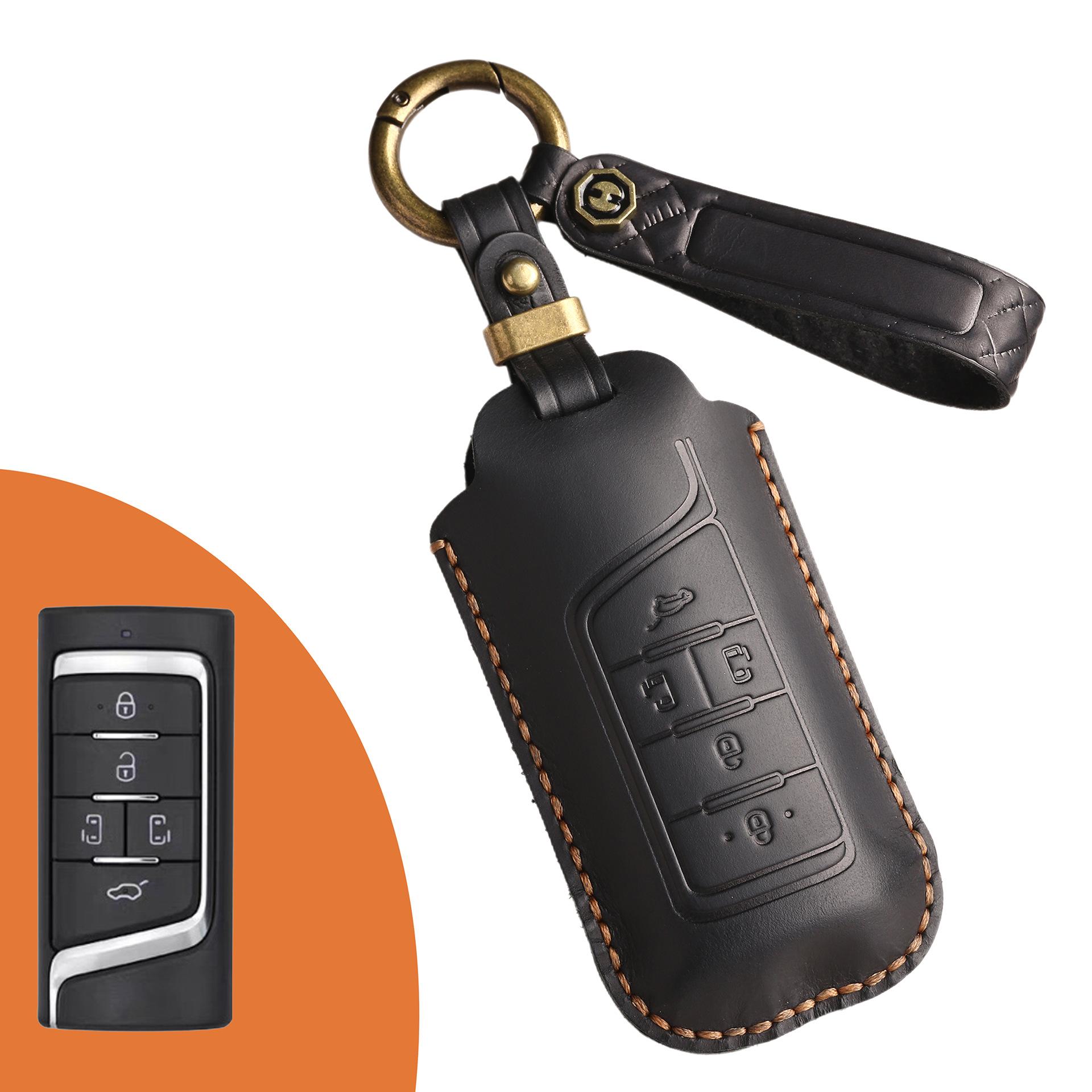 

Ретро чехол для ключа подходит для чехла для ключа GAC Trumpchi GS4 M6 GS5, кожаный, ручной работы, автомобильный брелок.