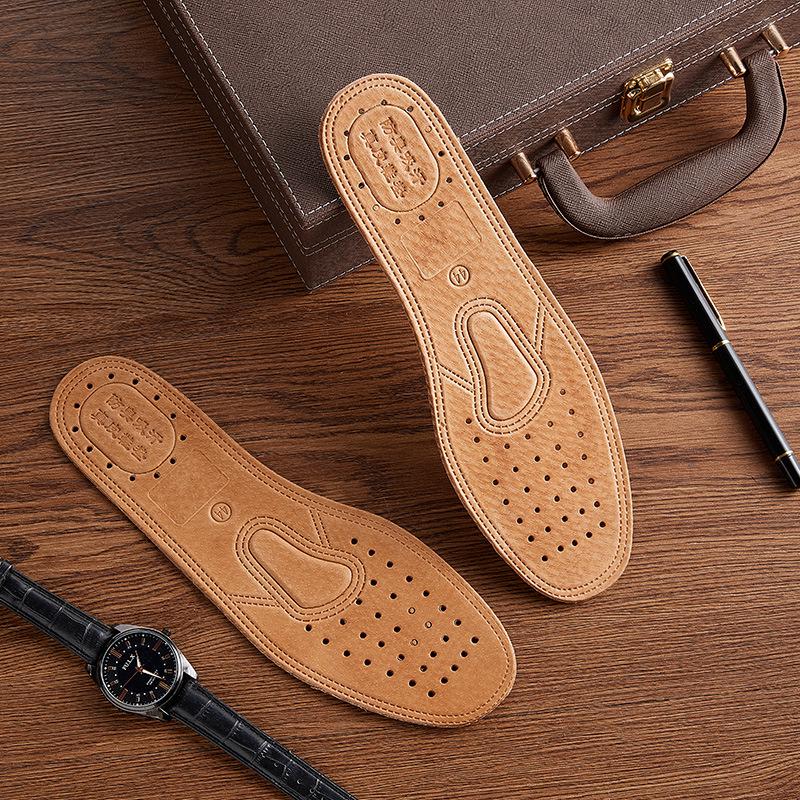 

Утолщенные спортивные амортизирующие кожаные стельки: Мужская и женская натуральная дышащая влагоотводящая свиная кожа для летней обуви. 39