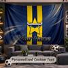 Wall Hanging Tapestry Custom NameNorth Queensland Cowboys Pattern Personalized Printed Fabric Wall Decor