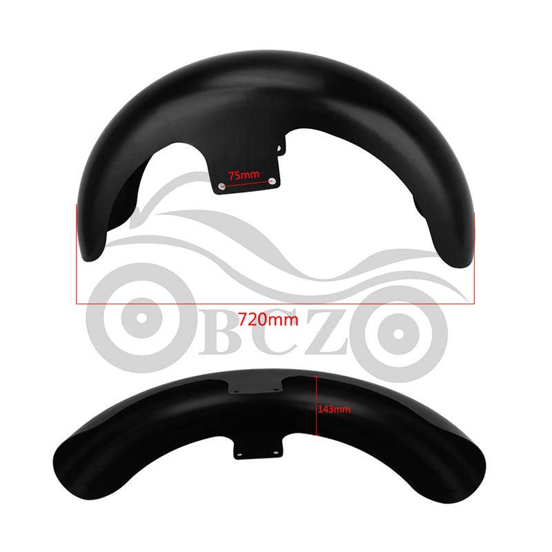 Harley Motorcycle Front Fender for 21/19/23 Inch Wheels - ABS, Fits Street Glide & Road King