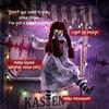 80 cm Halloween Animated Hanging Creepy Girl on Swing Decoration, Kicking Legs, Sound and Touch Activated