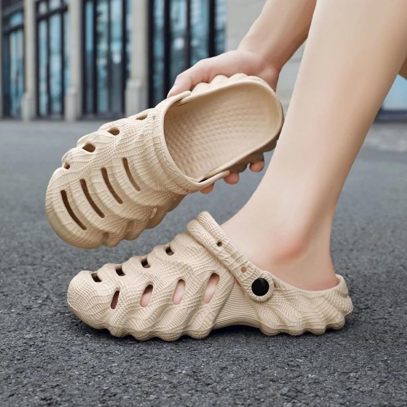 Fashion Hole Male Slipper Fishing and Wading Beach Slides Low Price Trend 2025 Elegant Eva Designer Luxury Summer Sale Style Men's Shoe