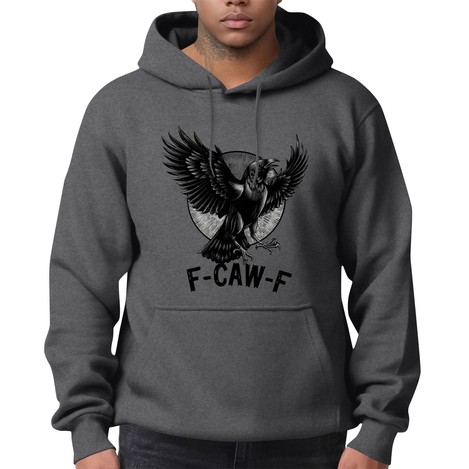 

Мужская модная повседневная толстовка с длинным рукавом, однотонная, с капюшоном XXL