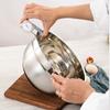 30CM Diameter Stainless Steel Metal Thickened Salad Cooking Basins Household Egg Beating Baking Kitchen Utensil Basin Easy Clean