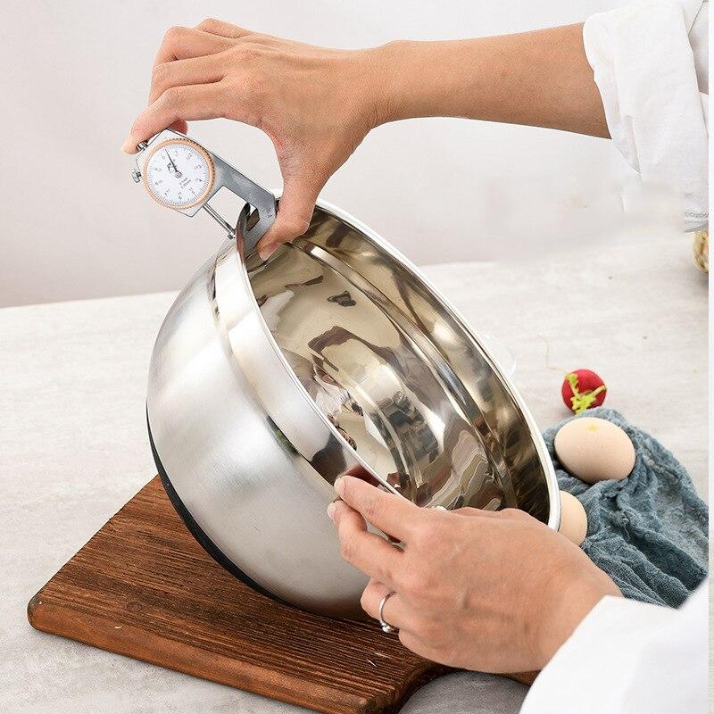 30CM Diameter Stainless Steel Metal Thickened Salad Cooking Basins Household Egg Beating Baking Kitchen Utensil Basin Easy Clean