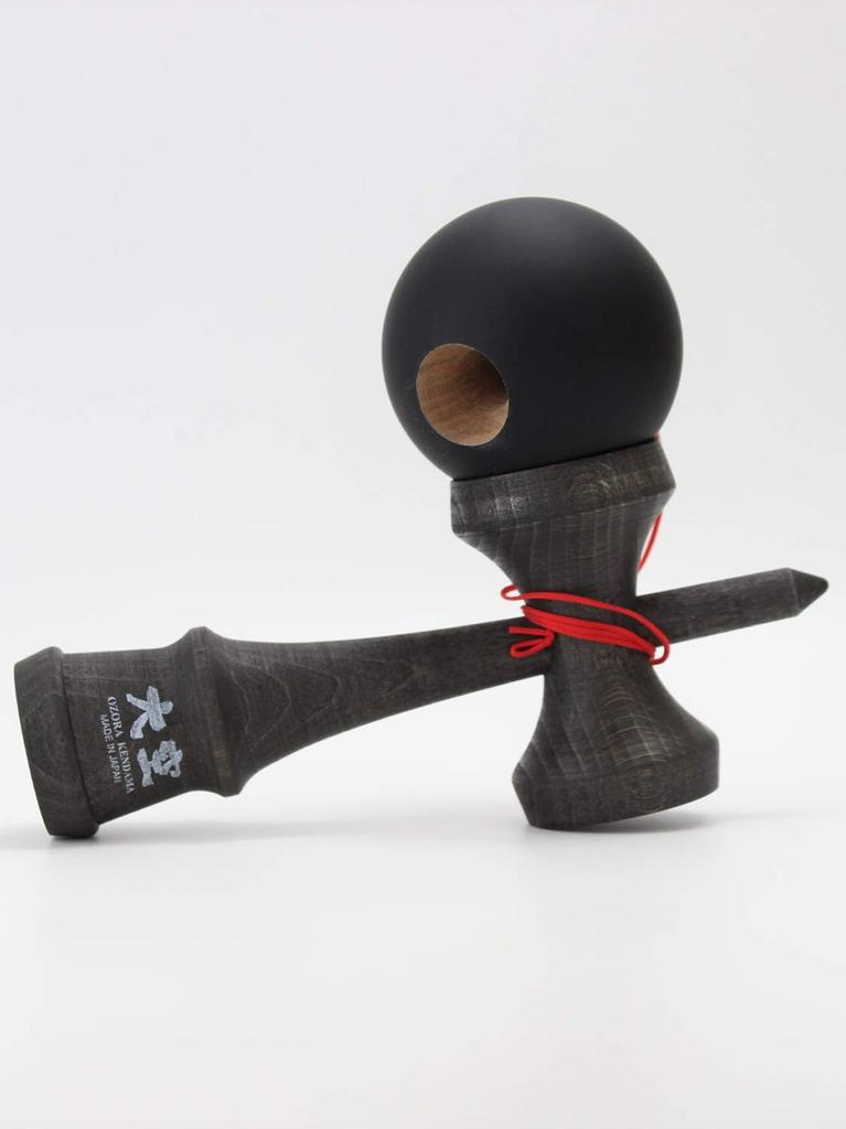 New Japan Kendama Association Certified Competition Kendama "Ozora" Street Black, Made In Japan (OZORA KENDAMA)