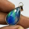 Stunning 16 Ct Natural Opal Pear CERTIFIED Pendant 925 Sterling Silver Free Gift