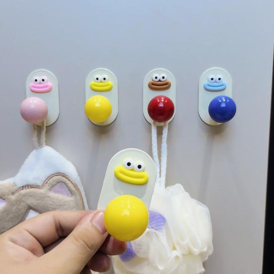 Klebehaken Cartoon Haken Badezimmer Handtuchhaken Wasserdicht Niedlicher Wandhaken für Küchenutensilien Schlafzimmer Mäntel