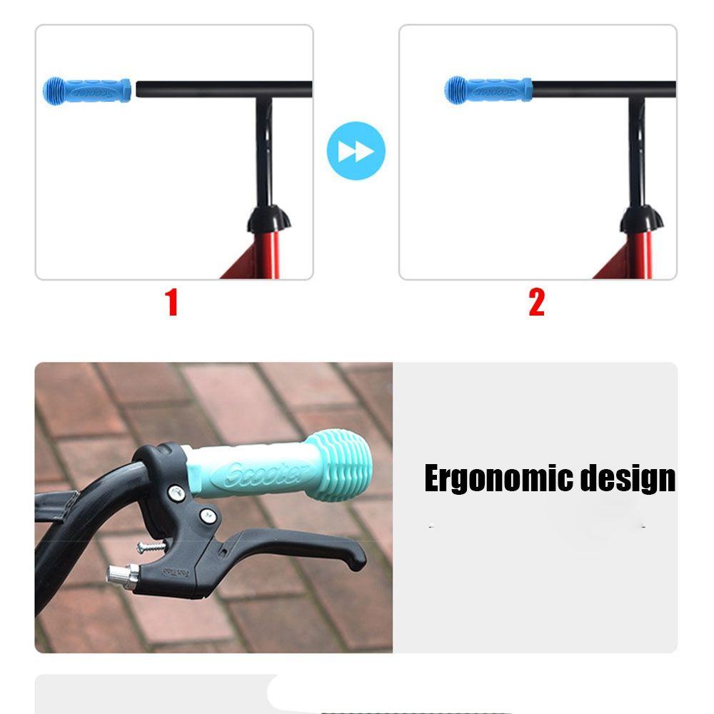 Blue Red Skateboard Scooter Accessories Rubber Grip Children Bike Parts Handle Handlebar Grips