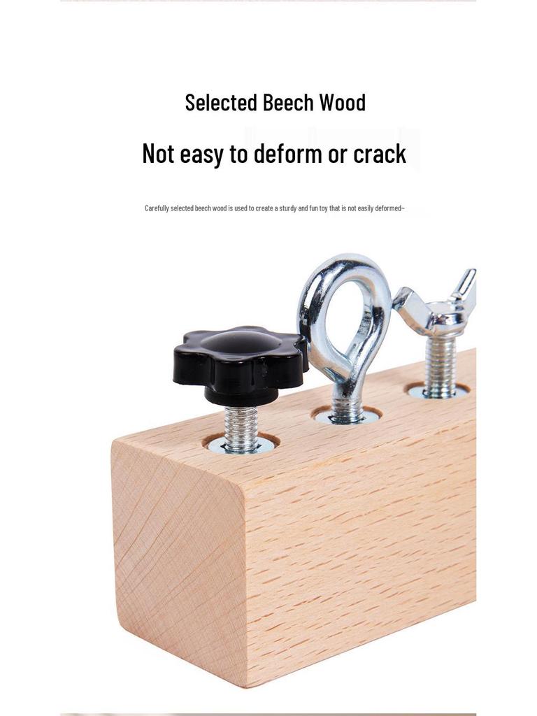 Montessori Screw Nut Workbench Toy for Young Children's Hand-Eye Coordination Development
