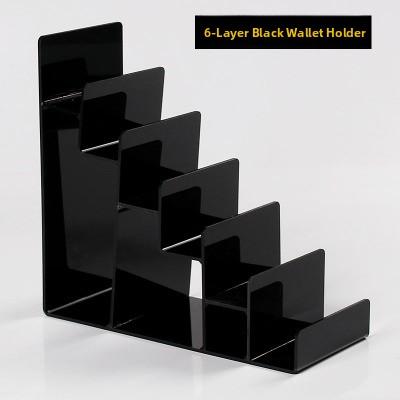 Acrylic Display Stand Multi-layer Step-shaped Wallet Holder Mobile Phone Case Holder Leather Clip Stand Transparent Base