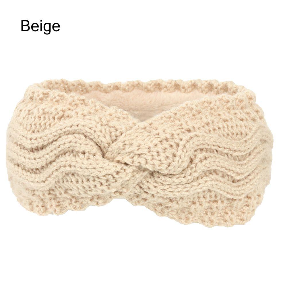 Winter Soft Knotted Stretch Turban Knitted Headbands for Women Hair Bands Ear Warmer
