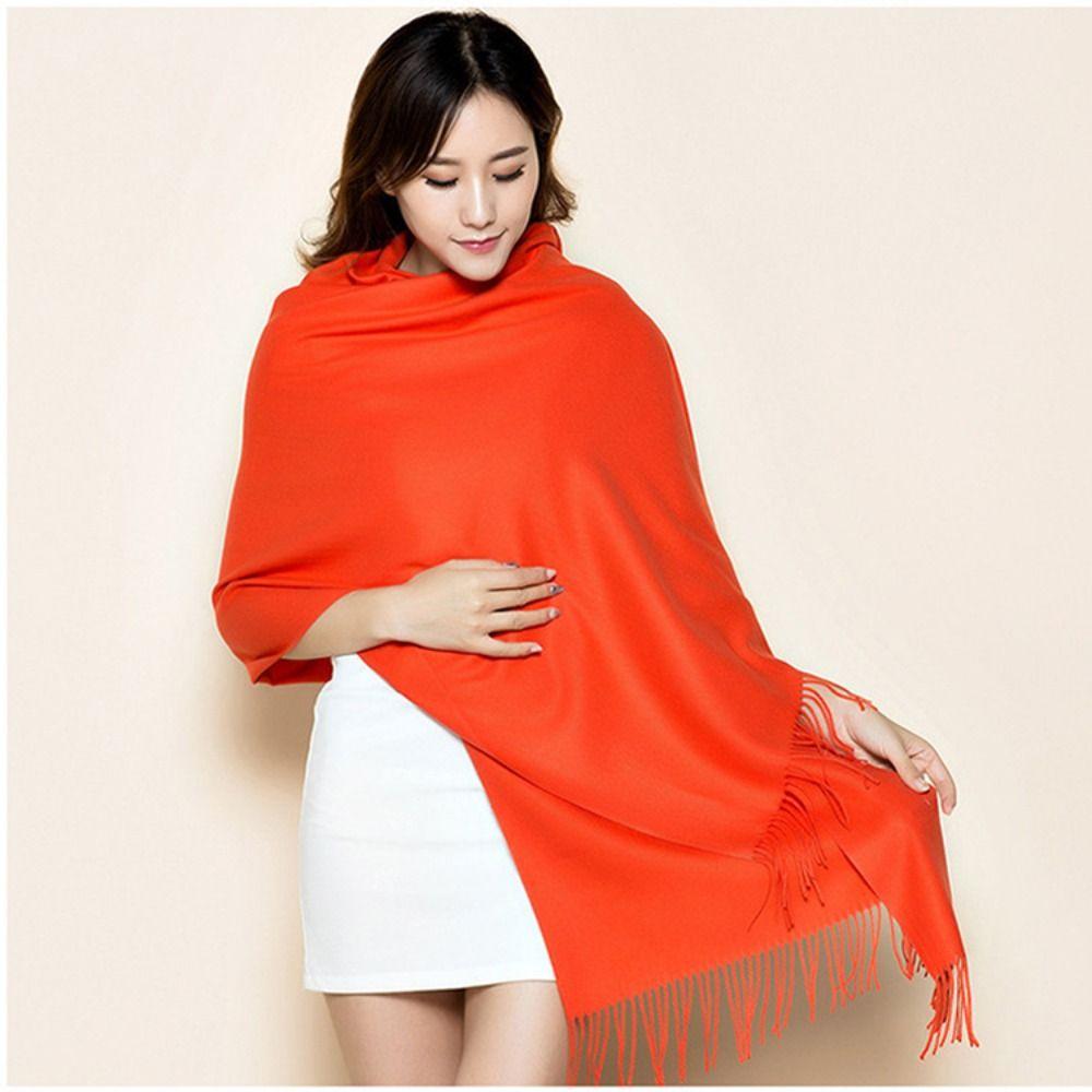 Thicken Winter Warm Shawl Wraps Long Fringed Shawl  Wedding Party Evening Dresses