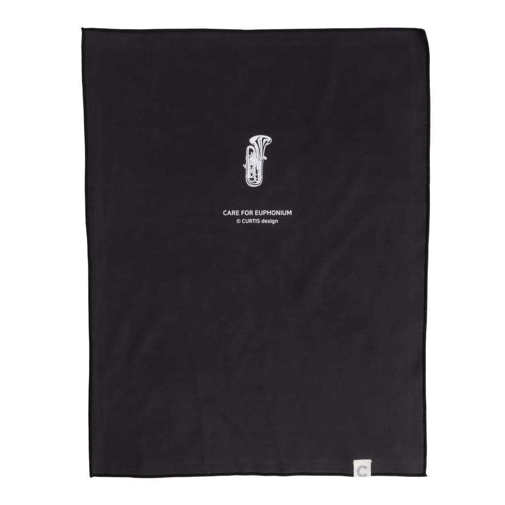 Curtis Bags Euphonium Professional Microfiber Polishing Cloth Black 410 x (Euphonium Print, 295)