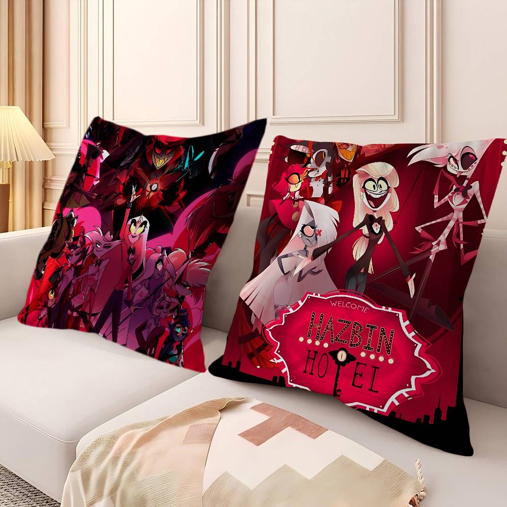 Hazbin Hotel Spersonalizowana Poszewka na Poduszkę Dekoracja Dzikiej Imprezy do Sypialni Dziecięcej Poszewka na Poduszkę Prezent na Dziecięce Urodziny, Baby Shower