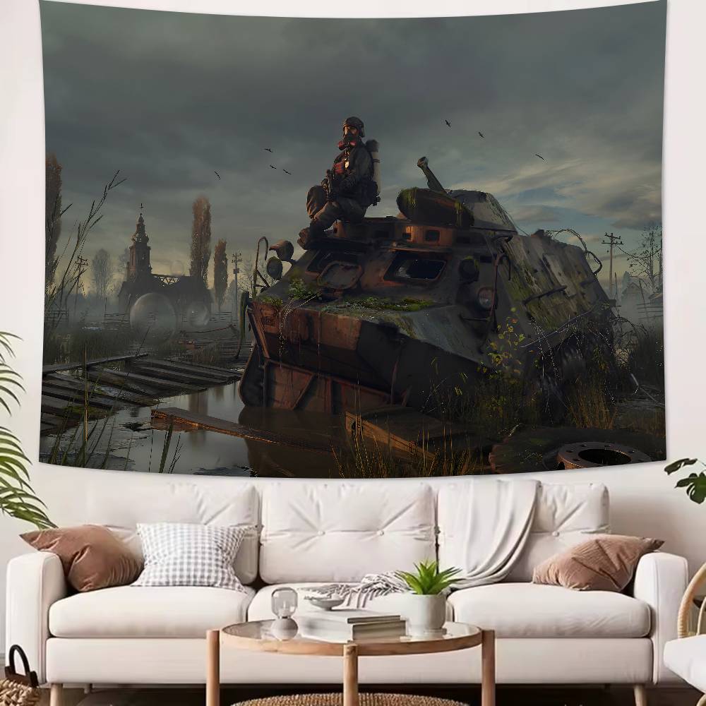 Horror Thriller Adventure Game SSTALKER Series Game Tapestry Decoration Bedroom Dormitory Background Living Room Club Tapestry