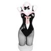 Bunny Girl Cosplay Large Size Bunny Suit Black x Pink Cat Girl Cosplay Costume High Leg Halloween Costume Event Photo Session x Pink Cat Girl [Kamizu