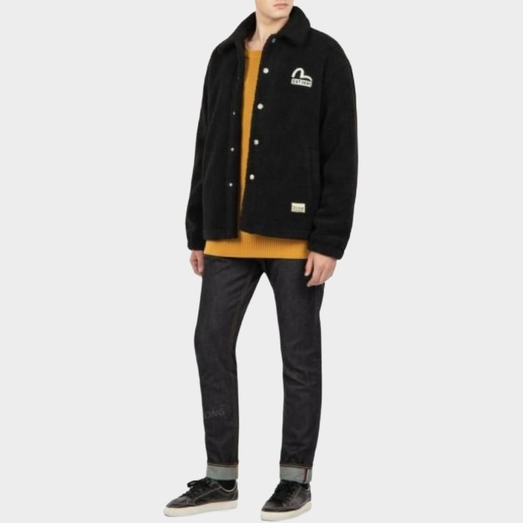 EVISU Jackets Men's Black Lapel Moderate Other 2EAHTM2JK722XXSH