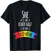Valentine's Day Shirt for Lesbian Girlfriend Wife My Rainbow T-Shirt