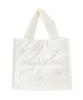 Maison de Fleur Women's Ribbon Embroidered Puffer 2-Way Tote Bag, Pink, 08000622000