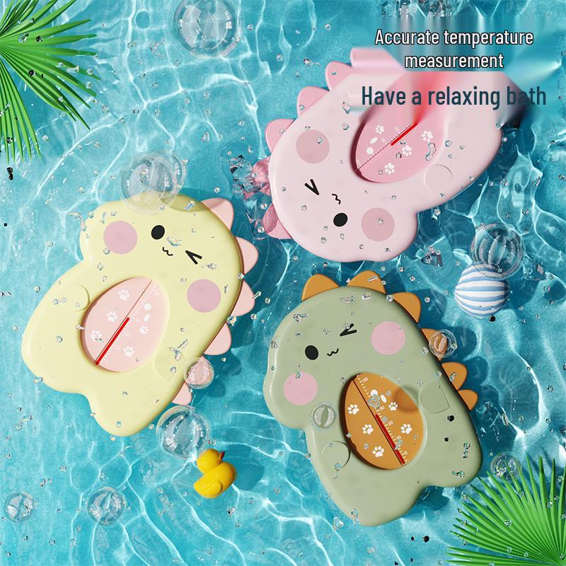 

Baby Bath Water Thermometer for Newborns and Children - Shower and Bathtub Temperature Gauge Yellow Dinosaur