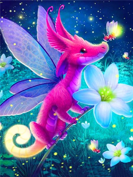 Diamond Painting Kit Cake Animal Food Full Square/round Embroidery Mosaic Dragon Rabbit Cross Stitch Home Decor