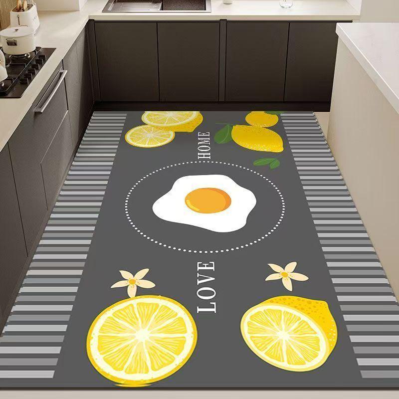 Moderne einfache Küchenbodenmatte, pflegeleicht für den Heimgebrauch, volle Kieselgur-Bodenmatte, rutschfest und schmutzabweisend, wasserabsorbierend und