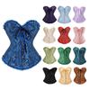 Elegant Strapless Pleated Lace Corset Top for Slimming and Body Shaping