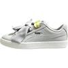 Basket Heart Patent Jr Comfortable Versatile Low-Top Kids Sneakers Kids Sneakers Gray 364817-05