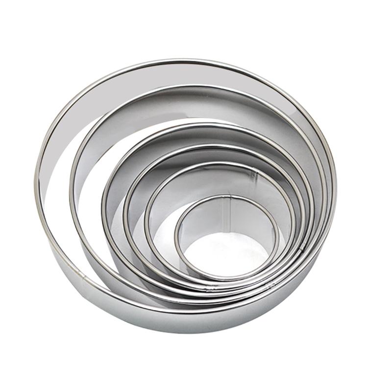 

ABWR-Round Cookie Cutter Set,6 Stainless Steel Biscuit Cutters Bakings Tools For Pastry, Donuts, Fondant