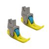 2Pcs Roller Presser Foot for Sewing Machines Smoothly Stitching Easy To Install Replaceable Sewing Roller Presser Foot