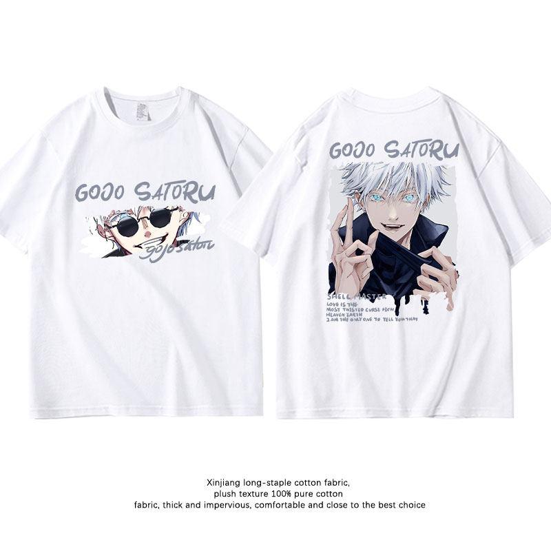 

Gojo Satoru Japanese Anime Spell Battle Joint Collection Peripheral Printed Tshirt Summer New Unisexs and Womens Casual Tshirt 4XL