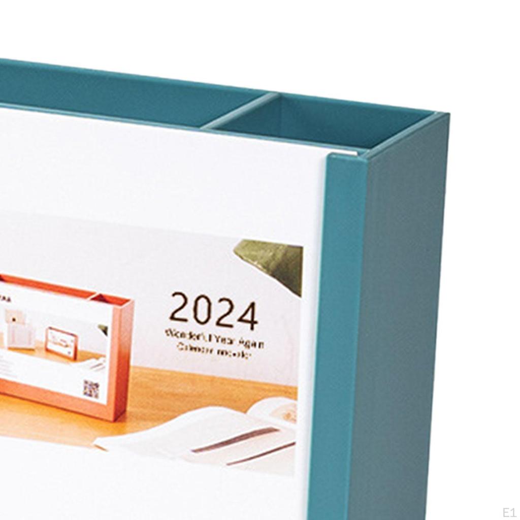 Desk Calendar Pen Holder Desktop Creative Multifunctional Storage Box Office