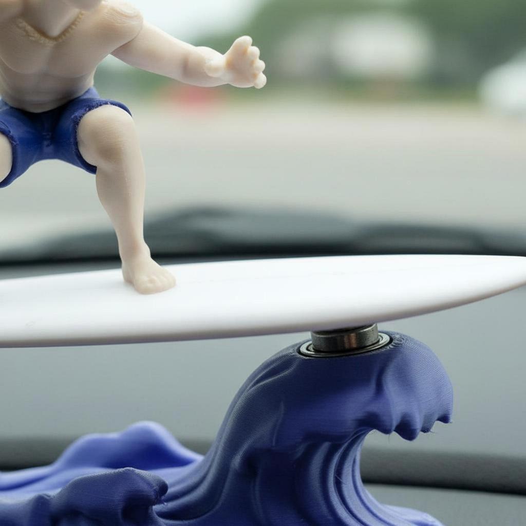 Car Dashboard Surfer Decor Wobbly Motion Inertial Wobble Figurine Cute Gift