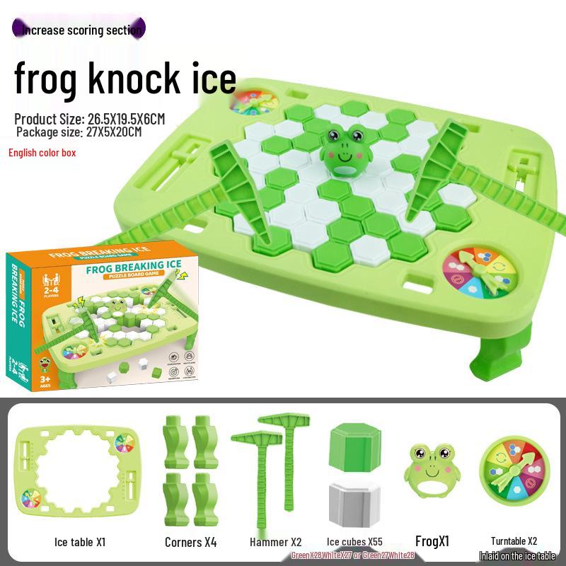 Penguin Icebreaker Balancing Tree Board Game with Face-Changing Rubik's Cube and Hidden Building Blocks - Free Shipping