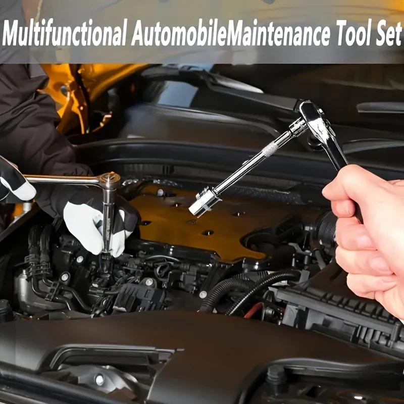 46 piece combination tool car screwdriver set ratchet wrench multifunctional repair home decoration car socket Accessories