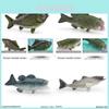 Marine Fish Model Pvc Perch And Crucian Carp Realistic Aquarium Decor For Kids Educational Toy