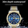 OPK Watch Dual Calendar Men's Watch Trend Waterproof Quartz Watch