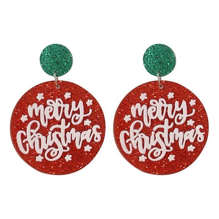Christmas earrings women, niche creative design stud earrings new earrings high-end versatile earrings