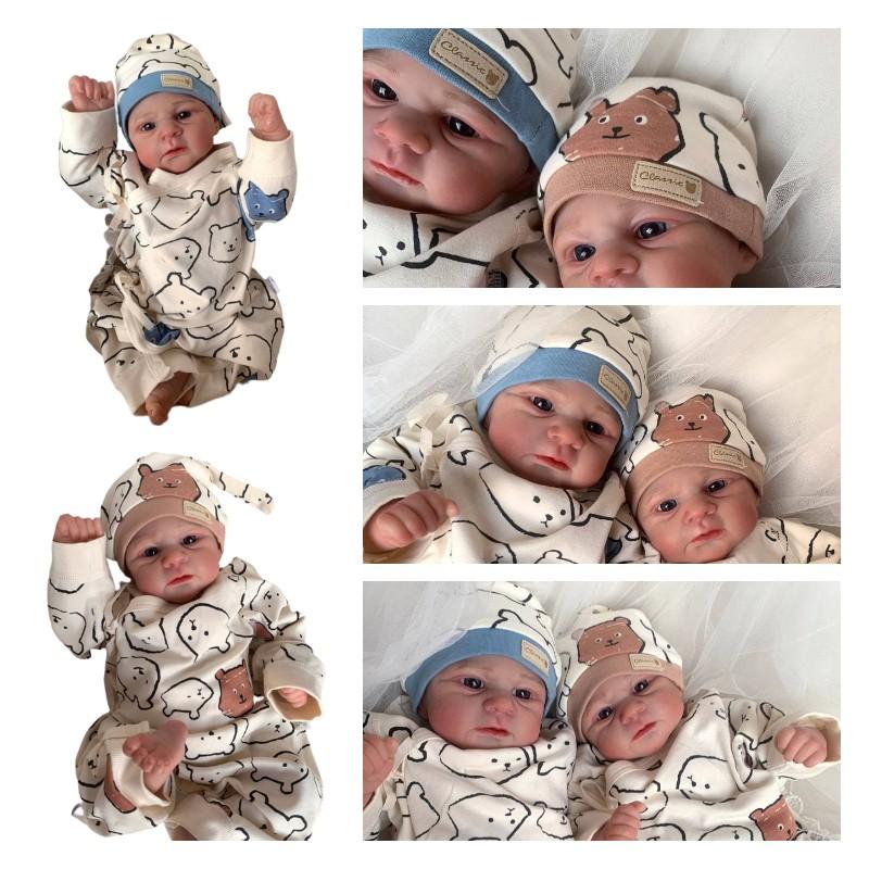 Simulation 49cm Reborn Doll Baby Bath Companion Real Life Toys Lifelike Gift Kid