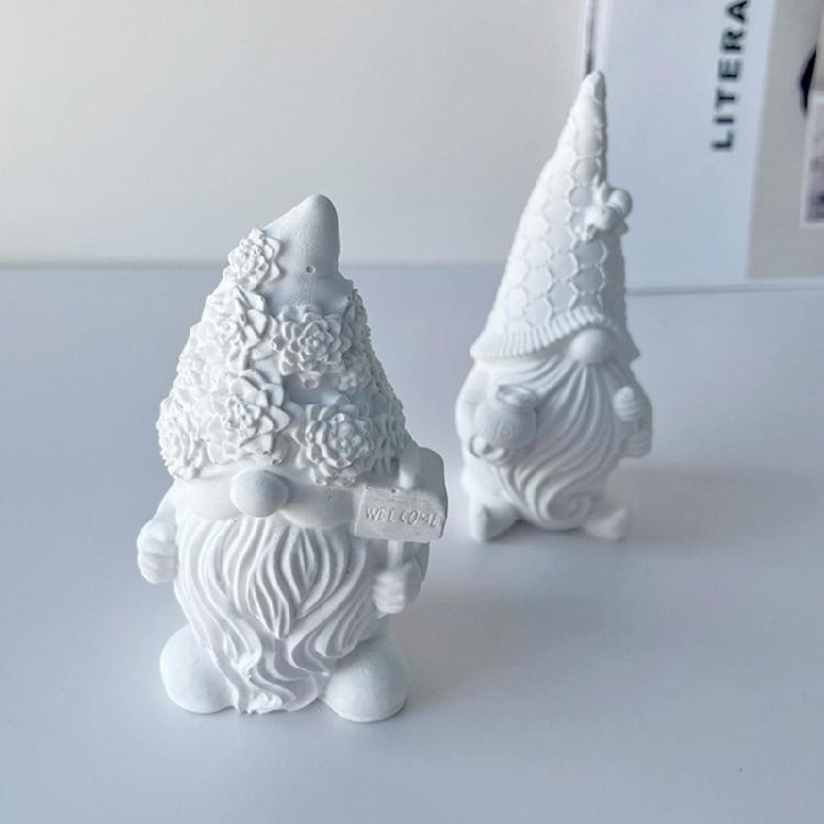Epoxy Dwarf Plaster Mold for Soap Gnome Resin Molds Christmas Home Decoration
