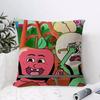 Anime Food AAppleS And OnionS Cushion Cover Breathable Linen Pillow Cover SkinFriendly Home Decor Pillowcase with Hidden Zipper
