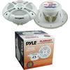 Pyle Haut-Parleurs PLMRX67 Blanc 2 Voies 250 Watts