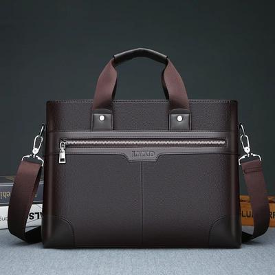 Herren PU Leder Schulter Mode Business Taschen Handtaschen Schwarze Tasche Männer für Dokument Leder Laptop Aktentaschen Tasche