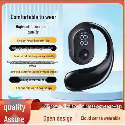 Wireless Bluetooth 5.4 Ear-Hook Headphones for Sports & Gaming - Compatible with Apple, Huawei, Vivo, Xiaomi, OPPO