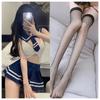 Women Cute Crotchless One Piece Jk Sailor Uniform Sexy Lingerie Set