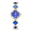 Emerald Four-Leaf Clover Quartz Women's Bracelet Watch - Light Luxury Retro Fashion