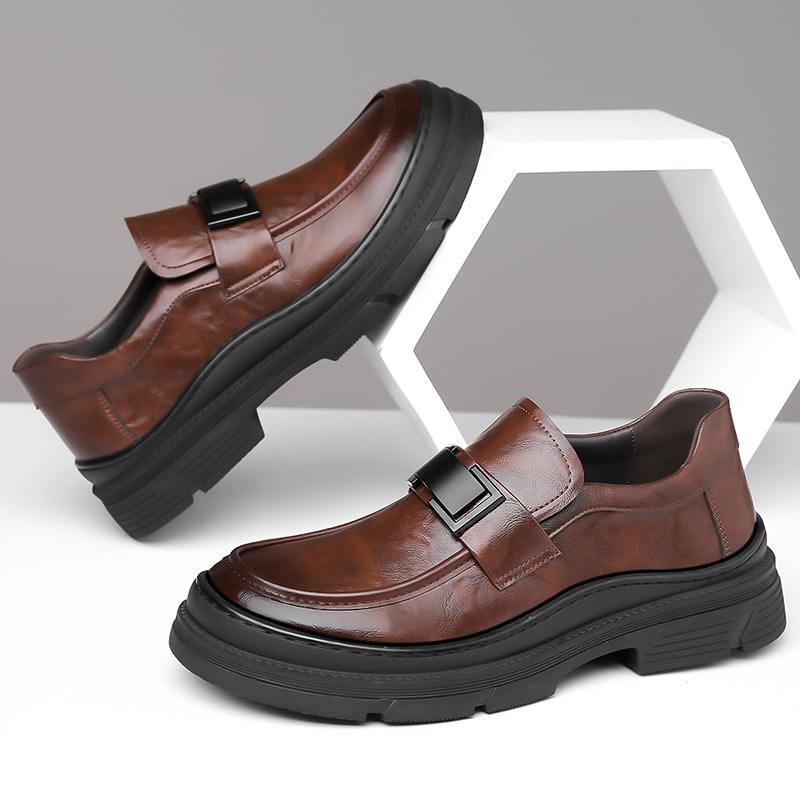 Sneakers Mens Dress Shoes Retro Male Leather Business Male Baroque Shoes Casual Outdoor Mens Oxford Footwear