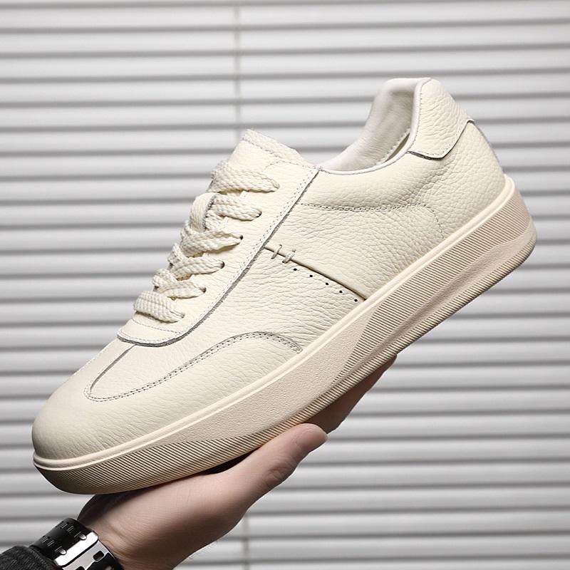 Fashion Fashion New Men's Luxury Designer Genuine Leather Platform Shoes Male Causal Flats Moccasins Walking Sneakers Zapatos Hombre