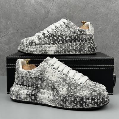 Scarpe Eleganti da Matrimonio da Uomo Stile Reale Primavera Ricamo Fatto a Mano Modello Loafer Esotico di Designer Sneaker Moda Casual